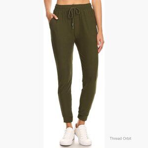 Lightweight Jogger Pants with Drawstring and Pockets for Yoga Lounge